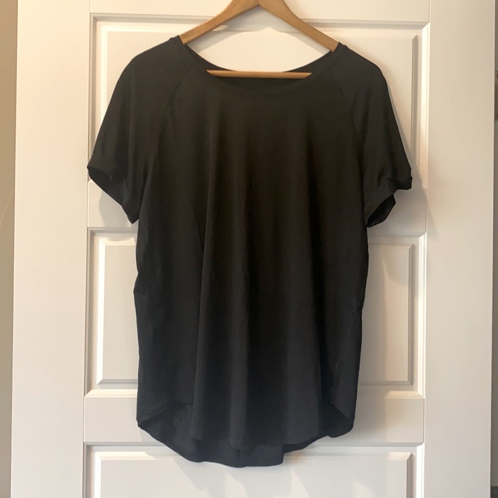 Lululemon Black tie back tee
